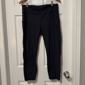 Lululemon time to sweat crops size 12 euc